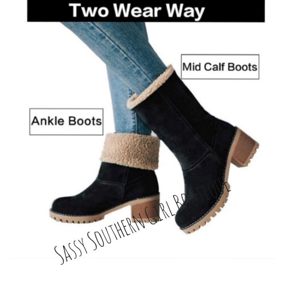 🆕⭐ Black Winter boho boots - Picture 3 of 9